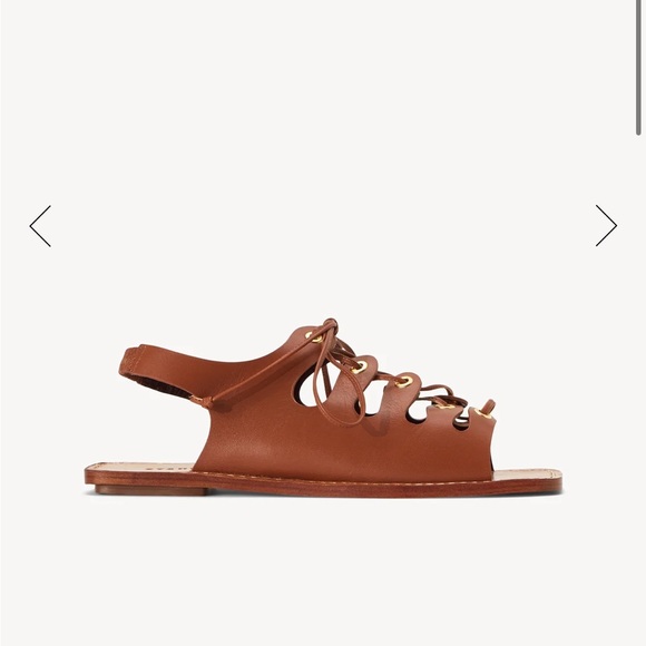 Staud Quinn Ghillie Lace Slingback Sandals | New in Box | size 39 - Picture 2 of 12